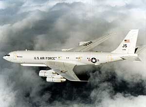 E-8 Joint STARS can maintain real time surveillance